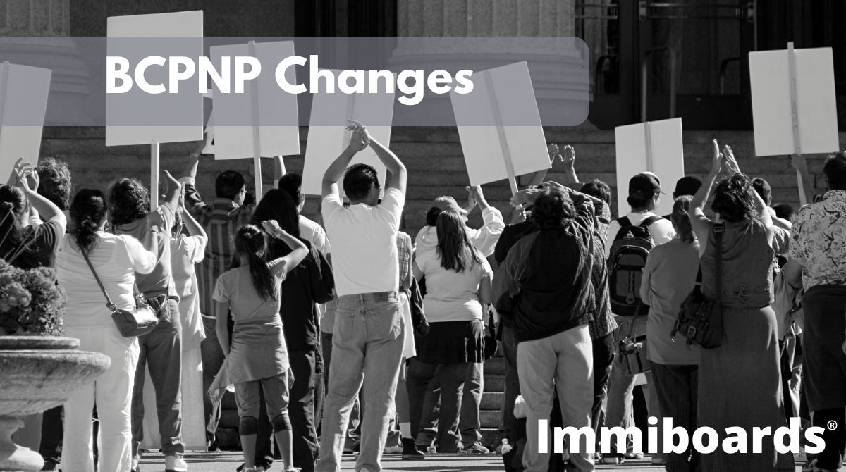 BCPNP Updates Protest 2024